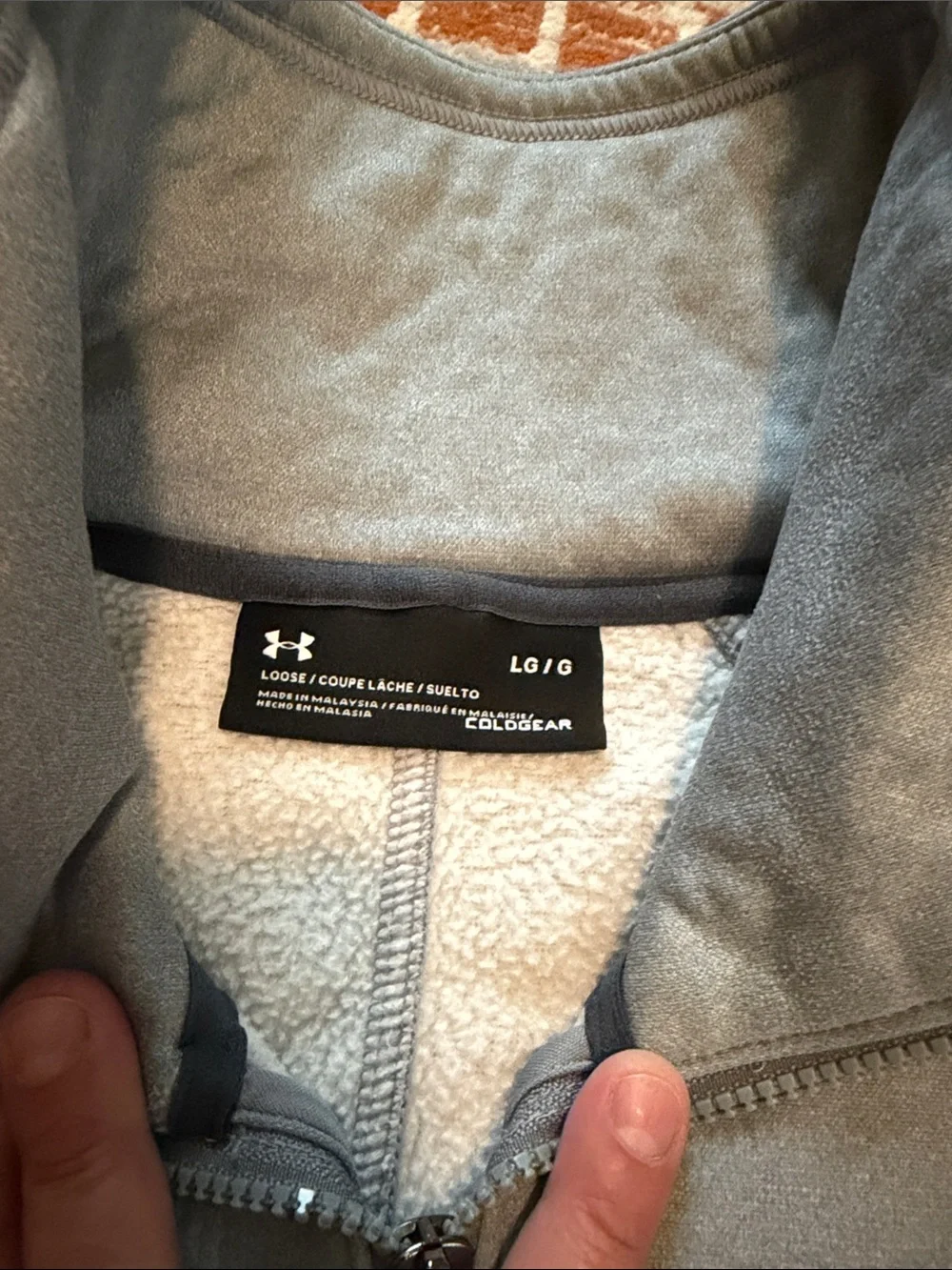 Under Armour Storm Womens Gray Full Zip Sweatshirt Size Large